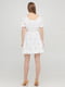 Платье А-силуэта белое в принт | 6434974 | фото 2