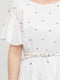 Сукня А-силуету біла в принт | 6434974 | фото 4
