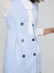 Сукня-сорочка блакитна в смужку | 6434977 | фото 3