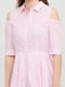 Платье-рубашка розовое | 6434980 | фото 3