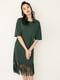 Платье А-силуэта зеленое | 6435031 | фото 3