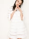 Платье А-силуэта белое | 6435032 | фото 3