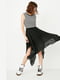 Сукня А-силуету чорна в смужку | 6435038 | фото 5