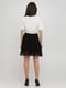 Сукня А-силуету біло-чорна з принтом | 6435039 | фото 2
