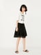 Сукня А-силуету біло-чорна з принтом | 6435040 | фото 2