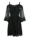 Сукня А-силуету чорна | 6435107 | фото 6
