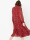 Сукня А-силуету червона в принт | 6435116 | фото 2