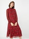 Сукня А-силуету червона в принт | 6435116 | фото 4
