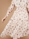 Платье А-силуэта розовое в принт | 6435121 | фото 2