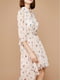 Платье А-силуэта розовое в принт | 6435121 | фото 4