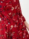 Платье А-силуэта красное в принт | 6435198 | фото 4