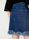 Юбка джинсовая синяя с бахромой | 6435254 | фото 5