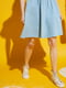 Сукня А-силуету блакитна | 6435283 | фото 5