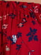 Блуза красная с цветочным принтом | 6435372 | фото 6