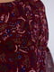 Блуза бордовая с узором | 6435400 | фото 4