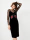 Платье в бельевом стиле черное | 6435418 | фото 3