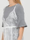 Сукня у білизняному стилі біло-сіра | 6435421 | фото 3