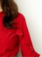 Блуза с рюшами красная | 6435451 | фото 4