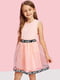 Платье розовое с сетчатой | 6435491 | фото 3