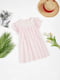 Сукня рожева гіпюрова з мереживною кокеткою | 6435494