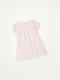 Платье розовое гипюровое с кружевной кокеткой | 6435494 | фото 2