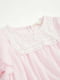 Платье розовое гипюровое с кружевной кокеткой | 6435494 | фото 4