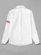 Сорочка біла в смужку з оздобленням на рукавах | 6435528 | фото 2