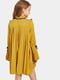 Сукня гірчичного кольору зі складками | 6435593 | фото 2
