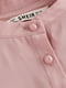 Блуза розовая с цветочной кружевной вставкой | 6435599 | фото 3