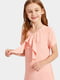 Платье розовое на молнии с оборками спереди | 6435607 | фото 4