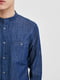 Рубашка синяя | 6435793 | фото 3