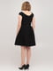 Платье А-силуэта черное | 6436015 | фото 2