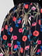 Сукня з відкритими плечима чорна з квітковим принтом | 6436022 | фото 4
