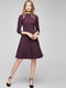 Платье А-силуэта фиолетовое | 6436050 | фото 5