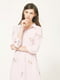 Платье-рубашка розовое с цветочным принтом | 6436114 | фото 3