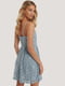 Сукня А-силуету блакитна | 6436231 | фото 2