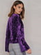 Блуза з об'ємними рукавами фіолетова | 6436270 | фото 2