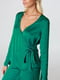 Блуза на завязке зеленая | 6436311 | фото 4