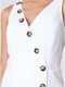 Сукня-футляр біла з гудзиками | 6436337 | фото 3