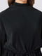 Блуза со складками черная | 6436354 | фото 4