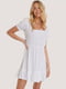 Платье А-силуэта белое | 6436390 | фото 4