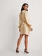 Сукня А-силуету золотистого кольору | 6436400 | фото 2