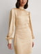 Сукня А-силуету золотистого кольору | 6436400 | фото 3