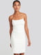 Платье в бельевом стиле с открытой спиной белое | 6436425 | фото 3