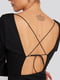 Платье А-силуэта черное с открытой спиной | 6436426 | фото 4