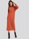 Платье А-силуэта оранжевое | 6436440 | фото 4