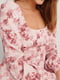 Платье А-силуэта розовое в принт | 6436462 | фото 3