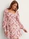 Платье А-силуэта розовое в принт | 6436462 | фото 4