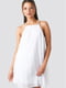 Платье А-силуэта с открытой спиной белое | 6436529 | фото 4