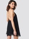 Сукня А-силуету з відкритою спиною чорна | 6436530 | фото 2
